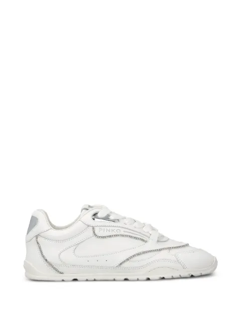 PINKO Sneakers in pelle con cristalli