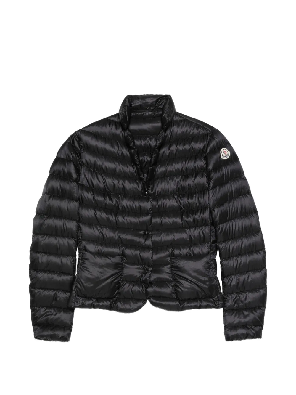Moncler Vintage veste matelassée à patch logo (années 2010) - Noir