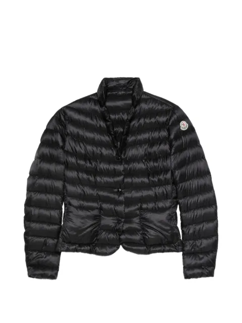 Moncler Vintage 2010s gesteppte Jacke mit Logo-Patch