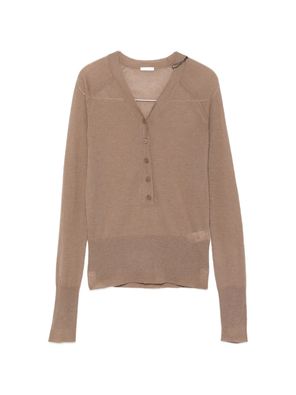 JOSEPH fine-knit V-neck cardigan - Nude
