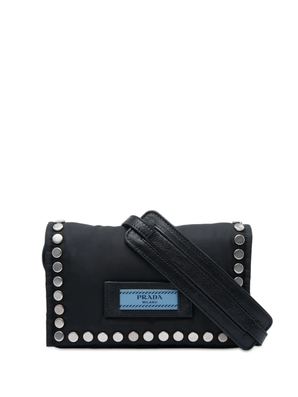 Prada Pre-Owned 2013-2026 Tessuto Etiquette crossbody bag - Nero
