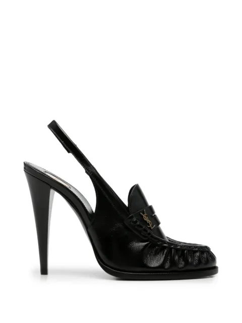 Saint Laurent zapatos de tacón Le Loafer con tira trasera