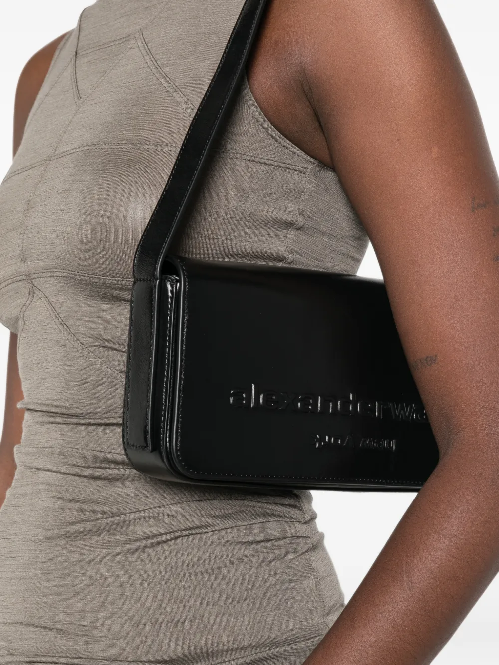 Alexander Wang Punch Flap schoudertas Zwart