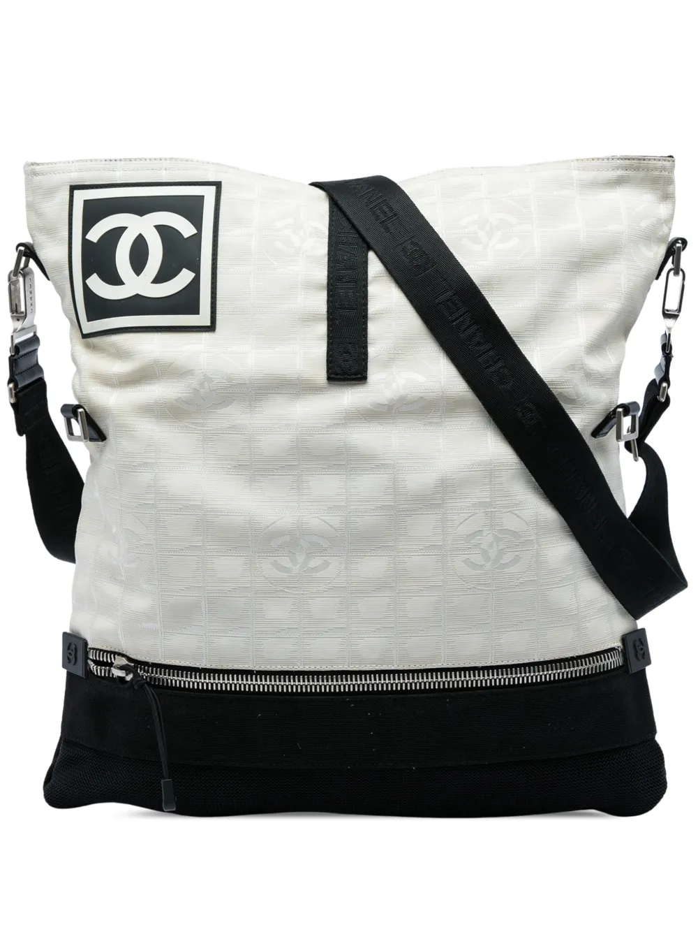 CHANEL Pre-Owned 2003-2004 CC New Travel Line Sports Bicolor Nylon crossbody bag - Nero