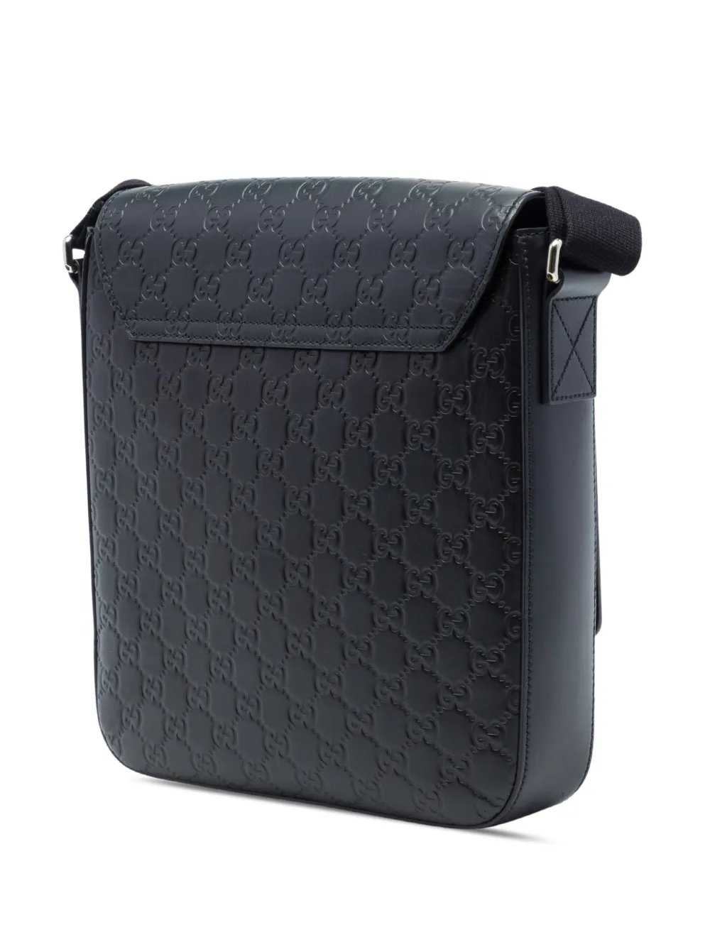 Gucci Pre-Owned 2016-2026 Guccissima Flap crossbodytas Zwart
