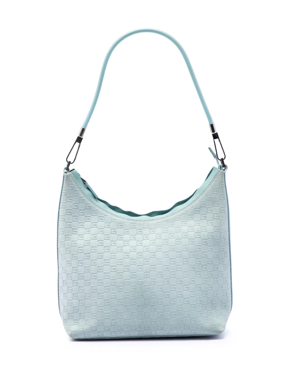 Gucci Pre-Owned 2000-2015 Square G Suede shoulder bag - Blu