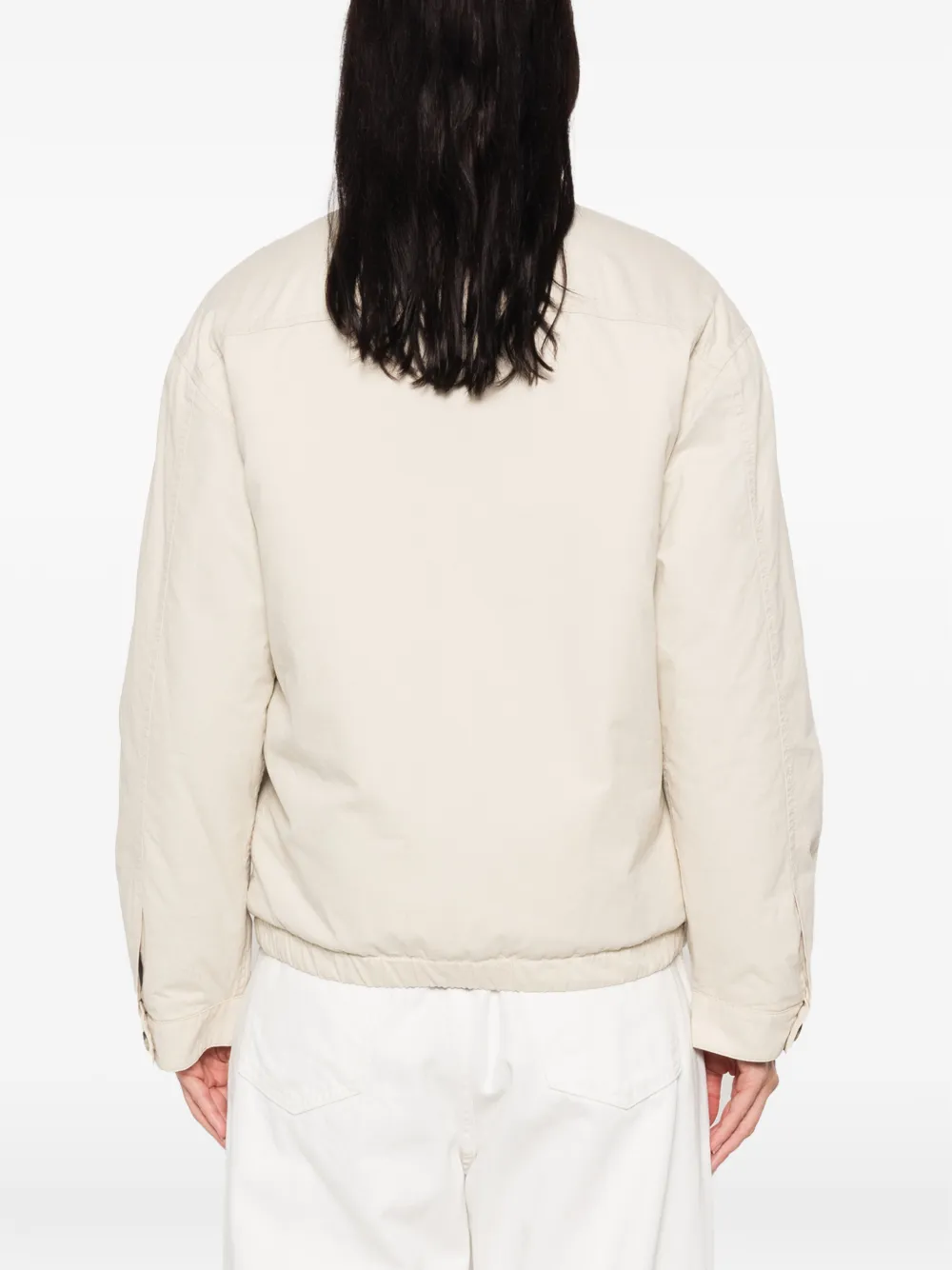 Miu Jack met geborduurd logo en rits Beige