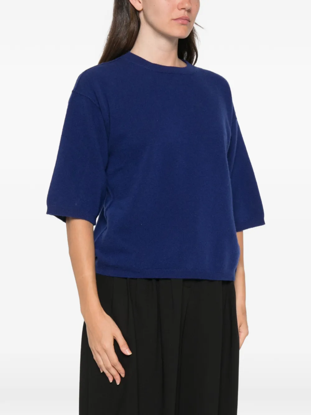 Sofie D'hoore Trui met ronde hals en korte mouwen Blauw