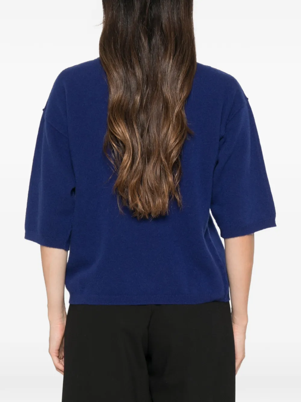 Sofie D'hoore Trui met ronde hals en korte mouwen Blauw