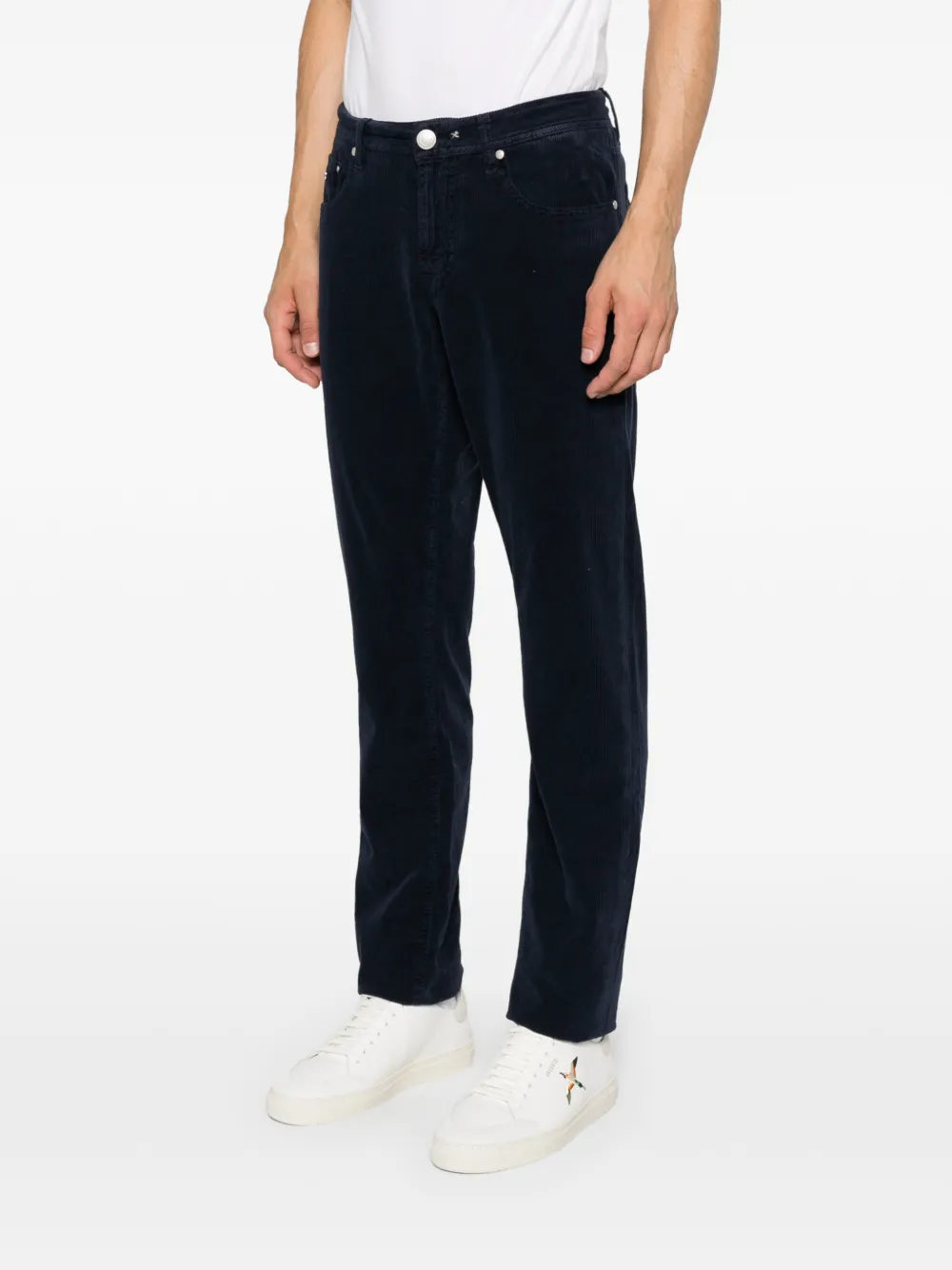 Sartoria Tramarossa Michelangelo ribfluwelen broek Blauw