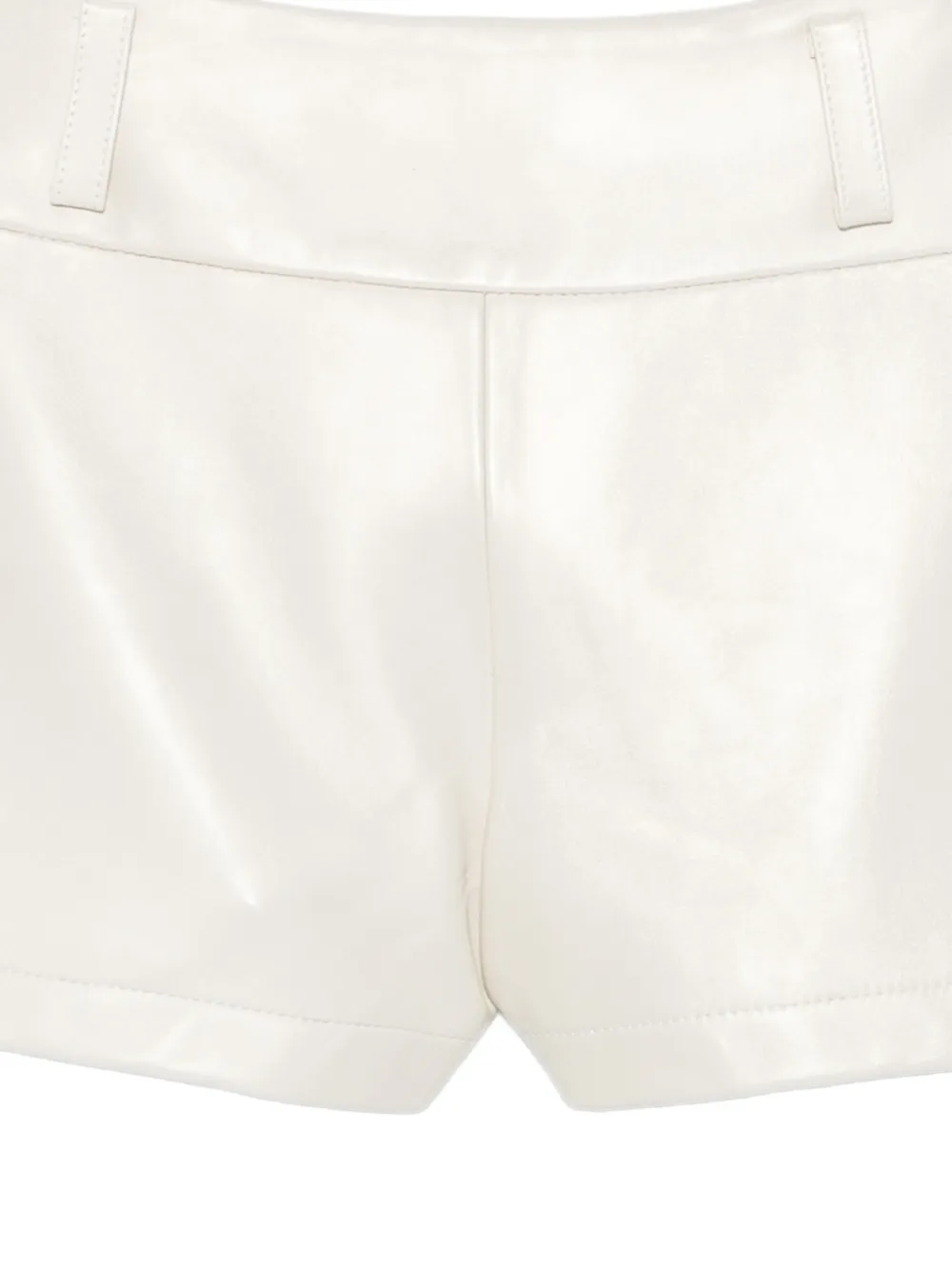 MITILIANE COUTURE Leren shorts Beige