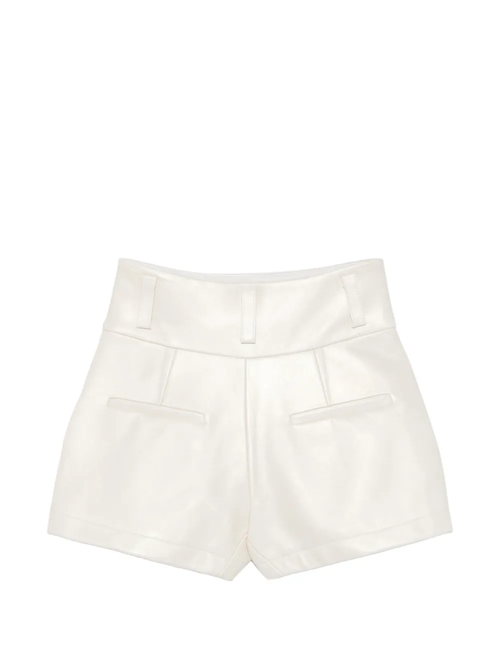 MITILIANE COUTURE Leren shorts Beige