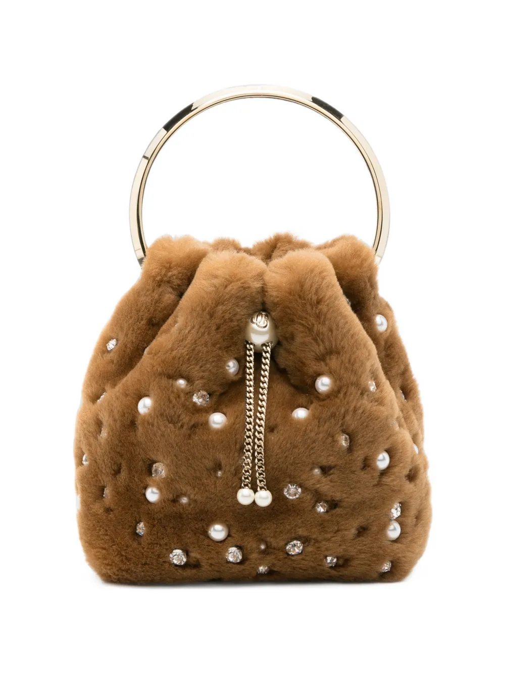 Jimmy Choo Bon Bon Beuteltasche - Braun