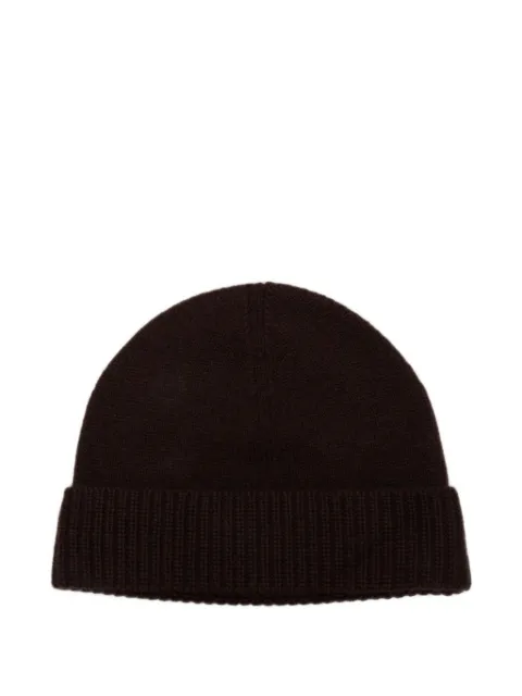 JOSEPH ribbed-trim beanie hat