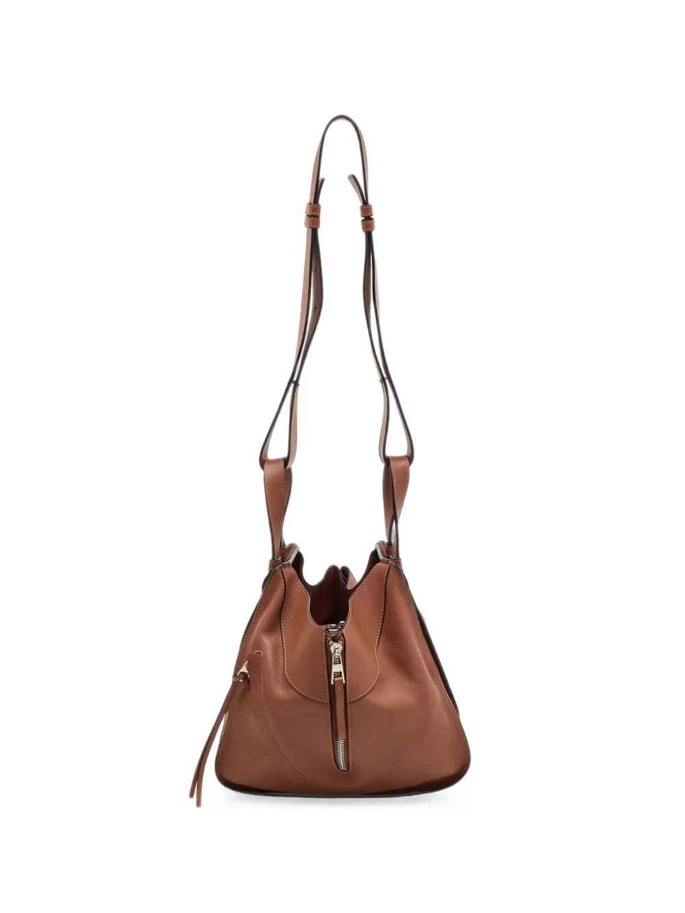 Loewe Pre-Owned 2016 small Hammock leather tote bag - Braun