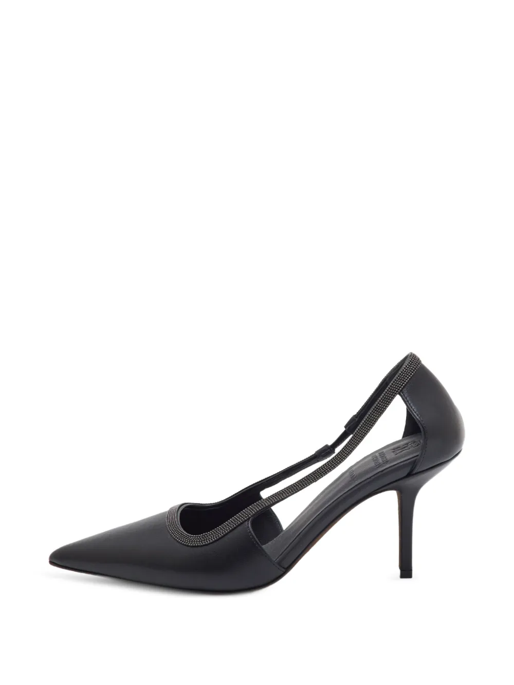 Brunello Cucinelli Vintage Pumps mit Cut-Out - Schwarz