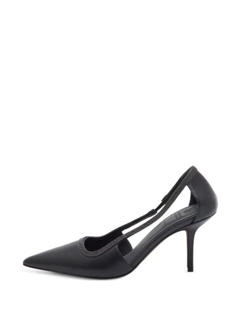 Brunello Cucinelli Vintage cutout-details pumps