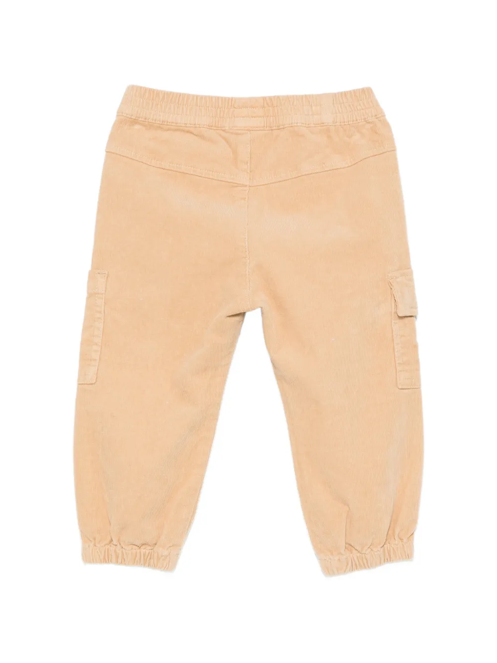 Moschino Kids Ribfluwelen cargo broek met teddybeer-patch Beige