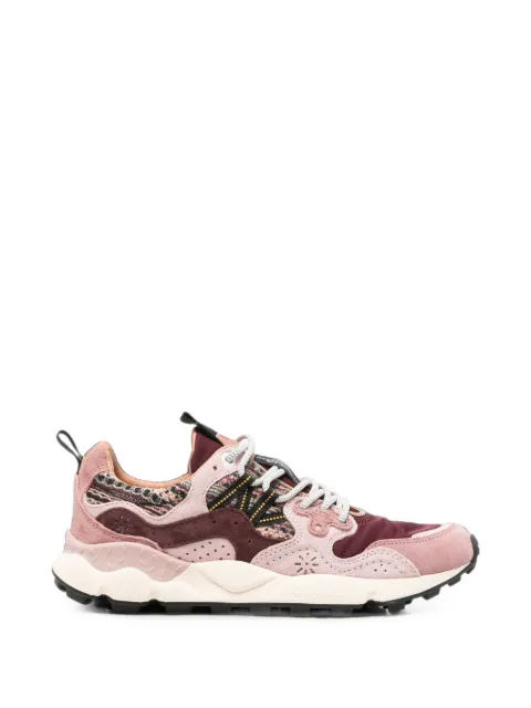FLOWER MOUNTAIN Yamano 3 panelled leather sneakers