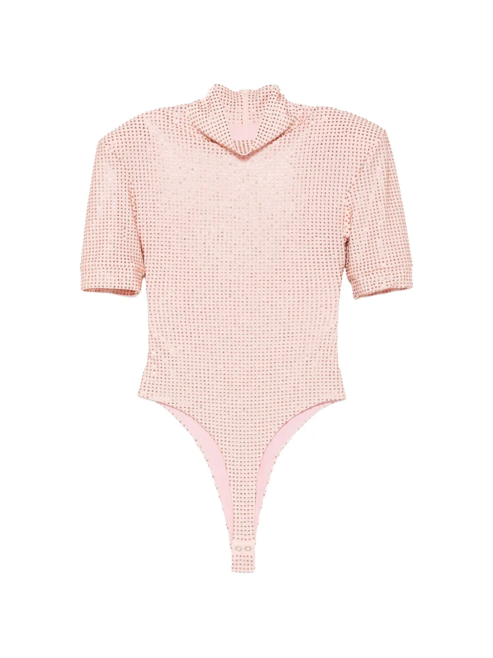 MITILIANE COUTURE rhinestone-embellished short-sleeve bodysuit