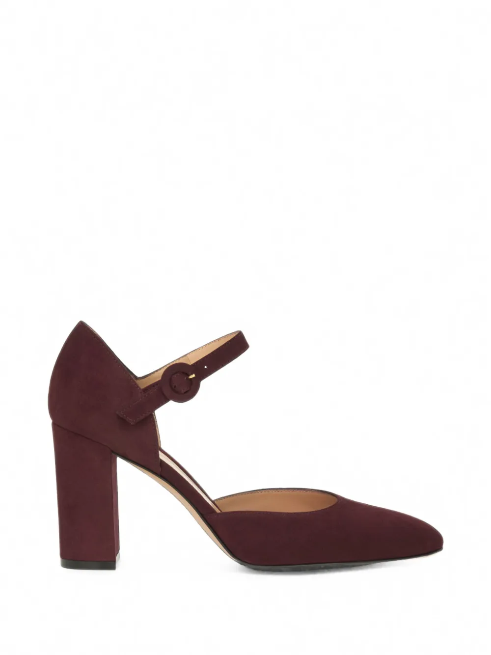 Gianvito Rossi suede block-heel pumps