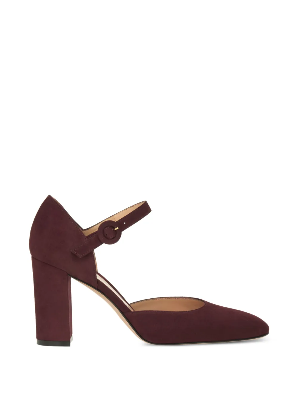 Gianvito Rossi suede block-heel pumps