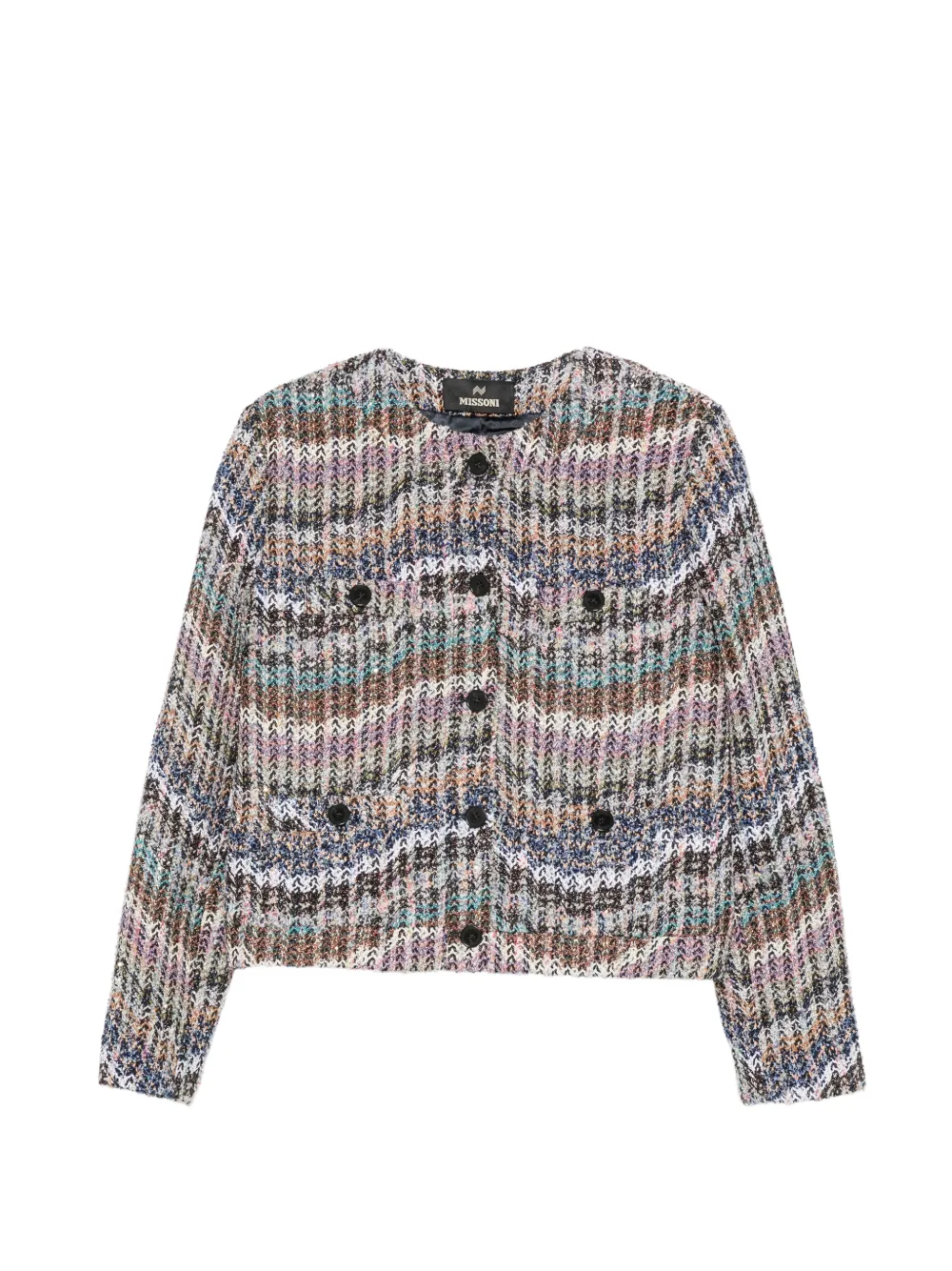 Missoni zigzag knit jacket - Toni neutri