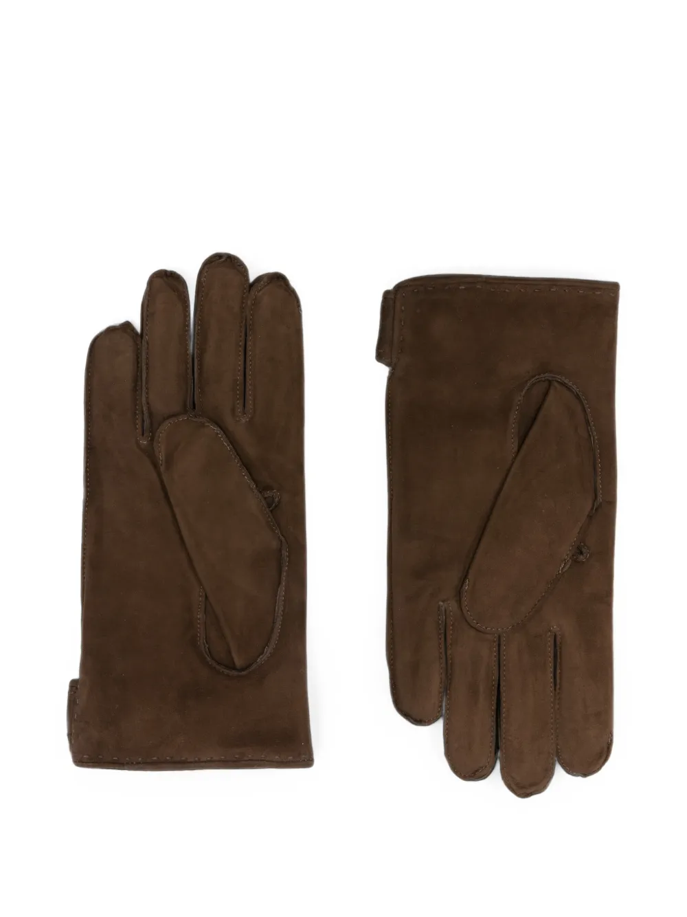 Orciani Shiver suede gloves Bruin