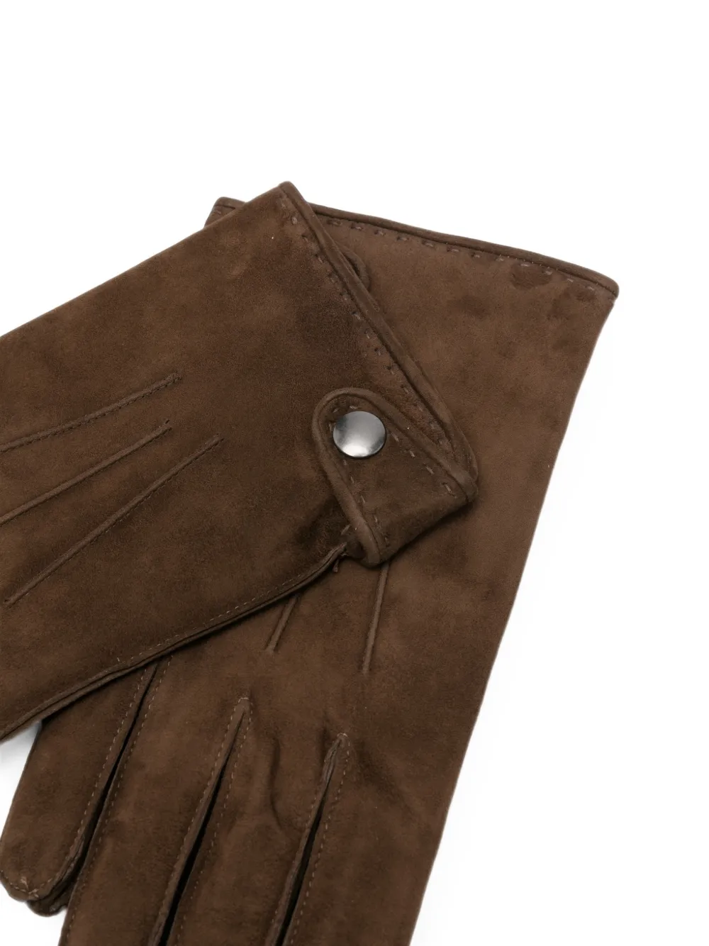 Orciani Shiver suede gloves Bruin