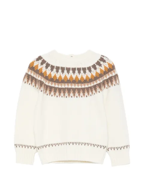 Moncler Enfant fair isle sweater