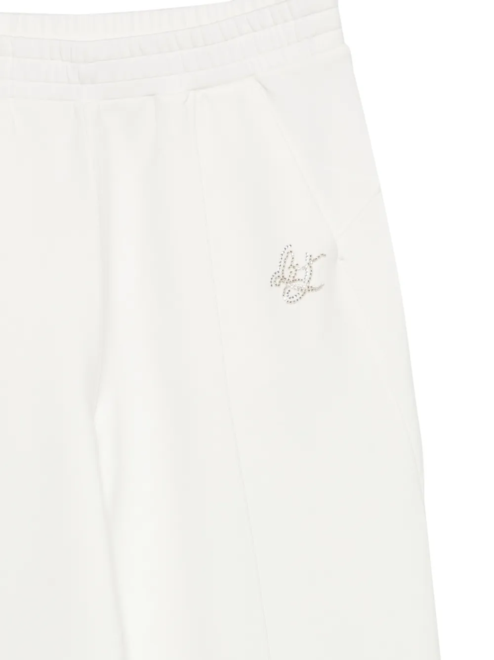 LIU JO Trainingsbroek met logo van stras Wit
