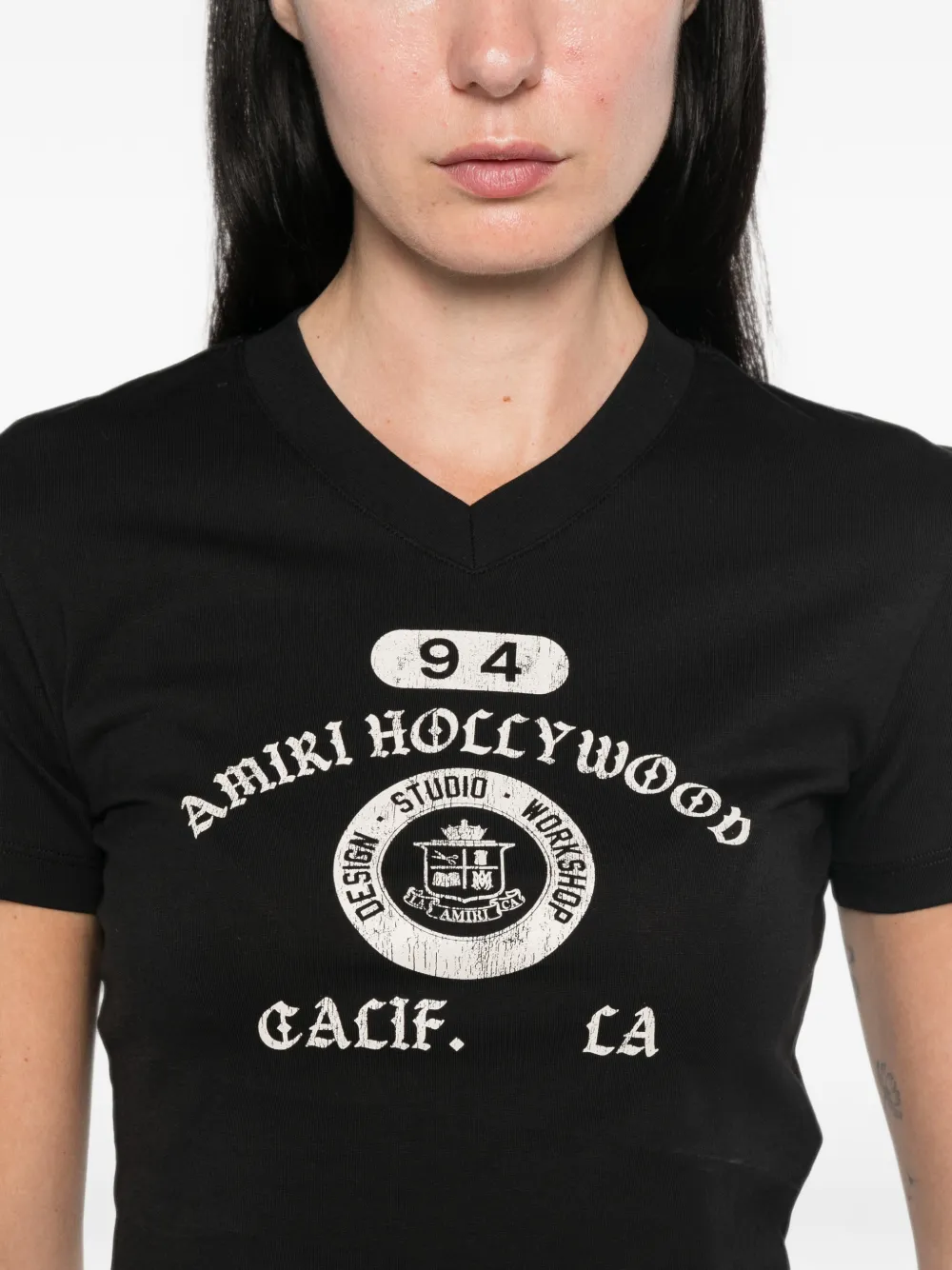AMIRI T-shirt met logoprint Zwart