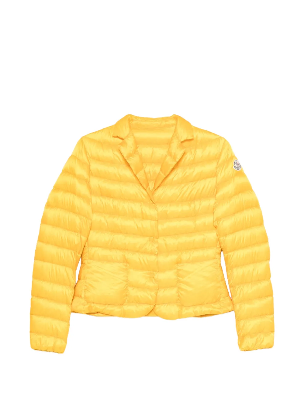 Moncler Vintage veste matelassée à revers crantés (années 2010) - Jaune