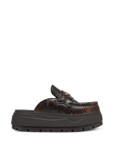 Jordan Air Jordan SE snake-effect platform loafer mules