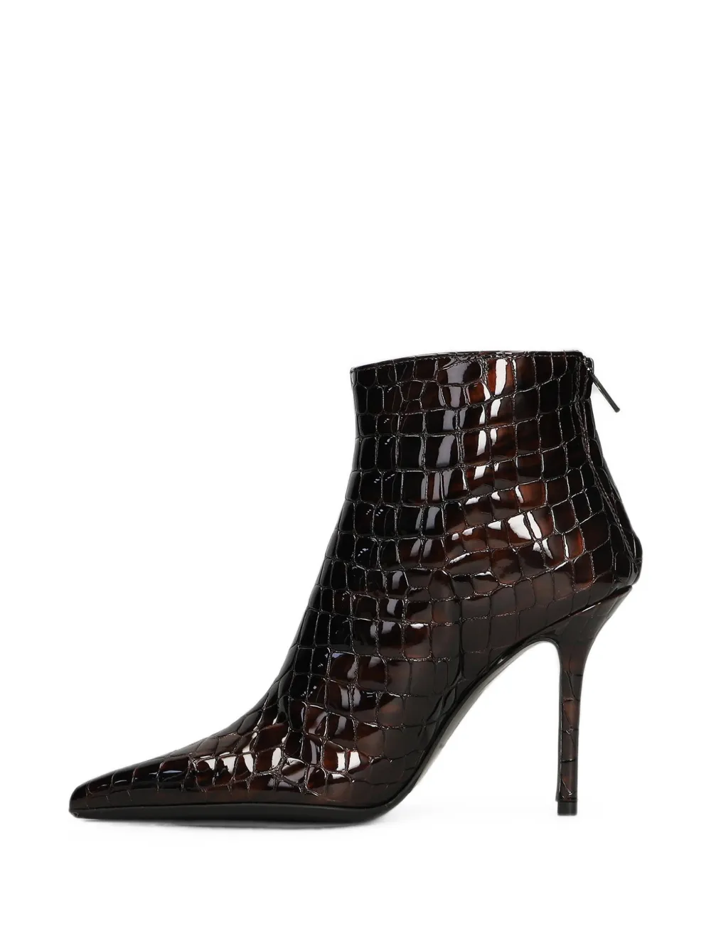 Fabio Rusconi croc-effect leather ankle boots Bruin