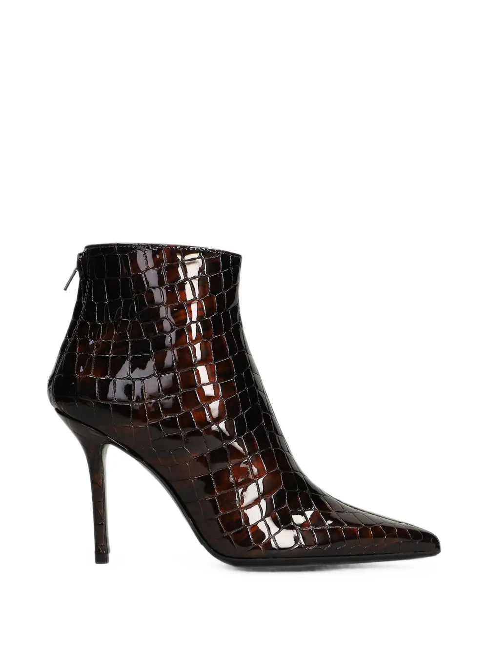Fabio Rusconi croc-effect leather ankle boots Bruin