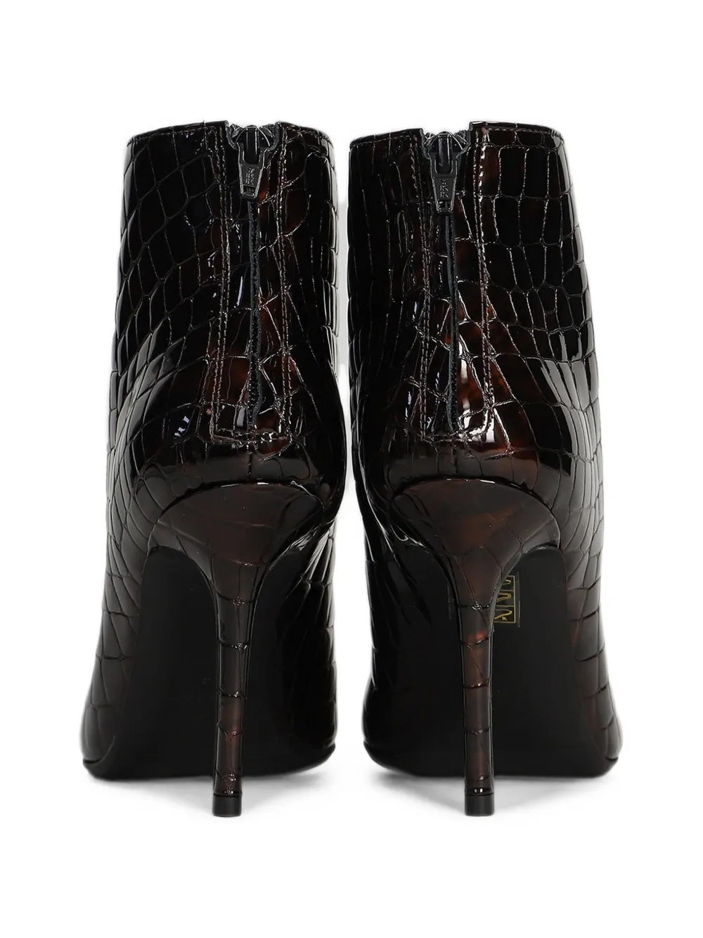 Fabio Rusconi croc-effect leather ankle boots Bruin