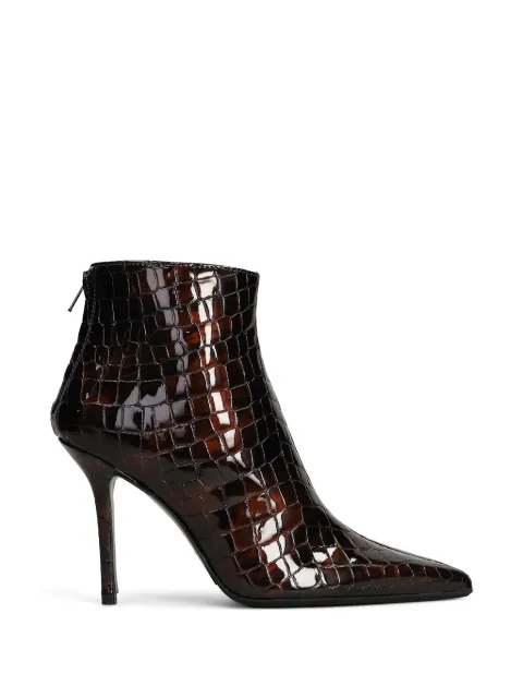 Fabio Rusconi croc-effect leather ankle boots