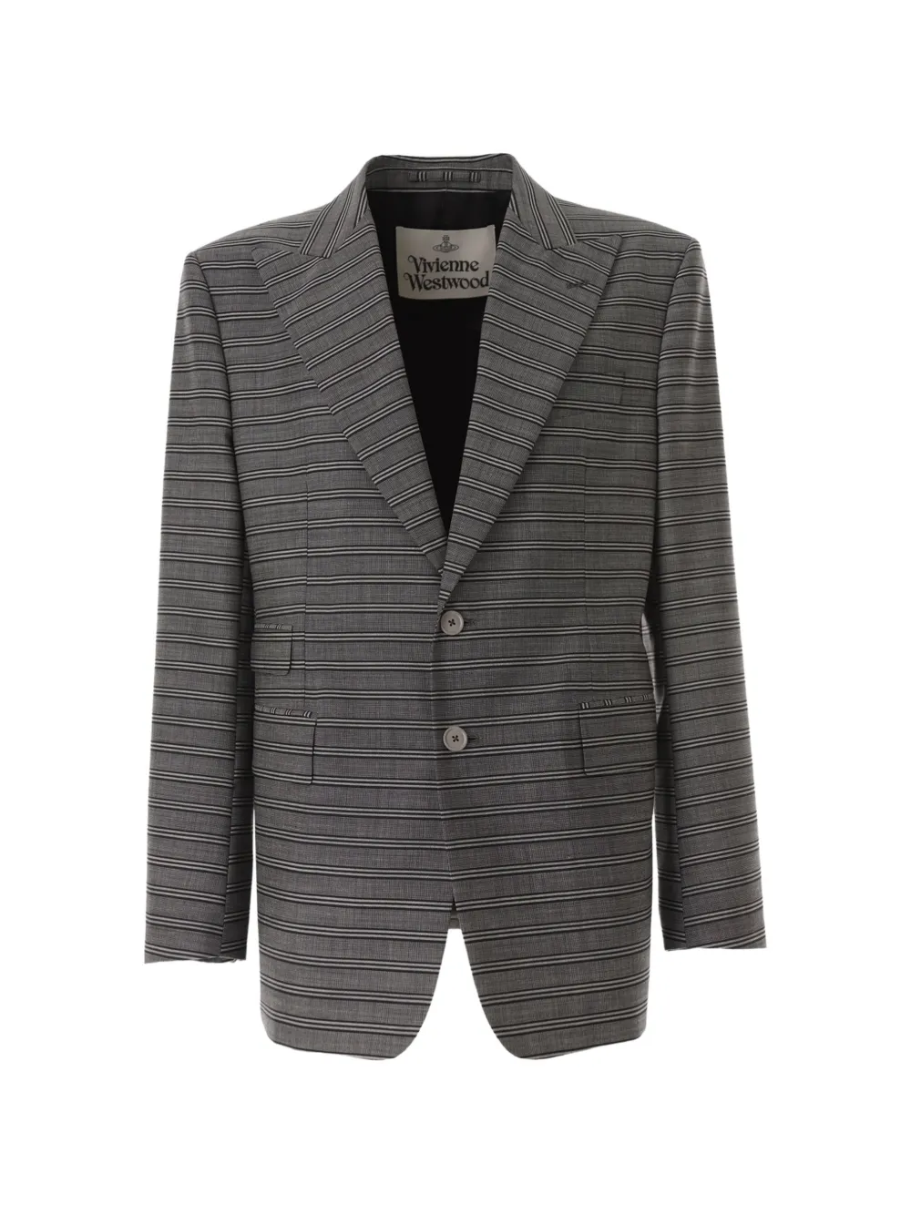 Vivienne Westwood Blazer gessato Winston - Grigio