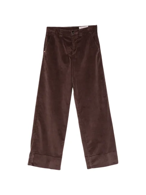 White Sand corduroy wide-leg trousers