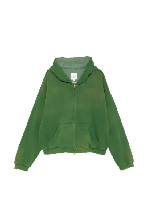 FOUND distressed zip-up hoodie