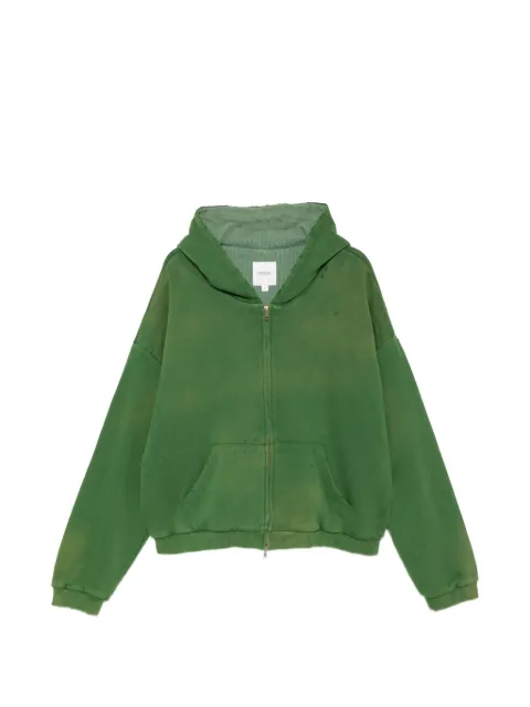FOUND distressed zip-up hoodie