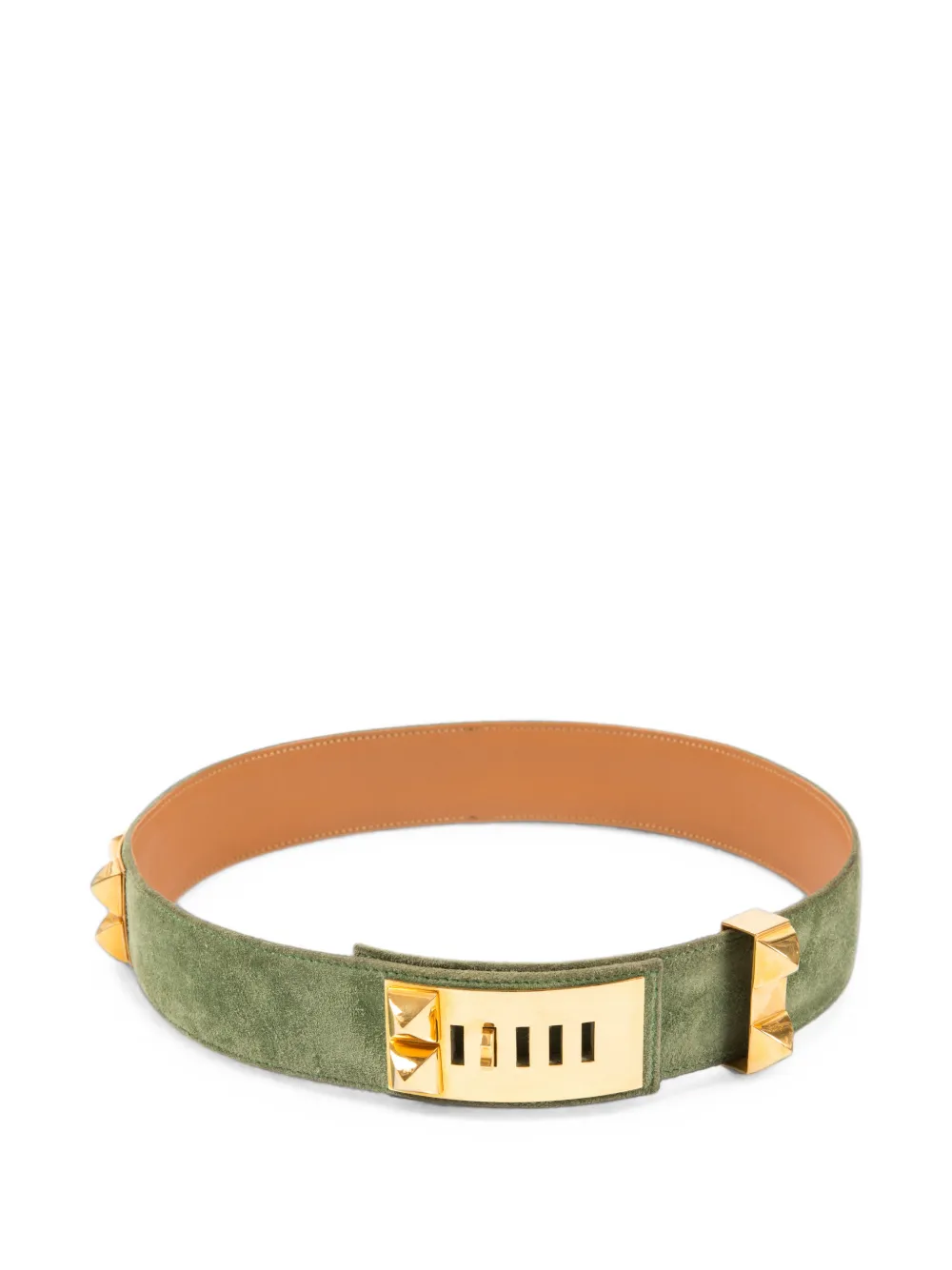 Hermès Pre-Owned 1980s Collier de Chien belt - Verde