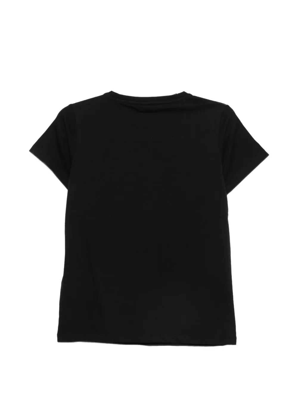LIU JO T-shirt met pailletten en logo Zwart