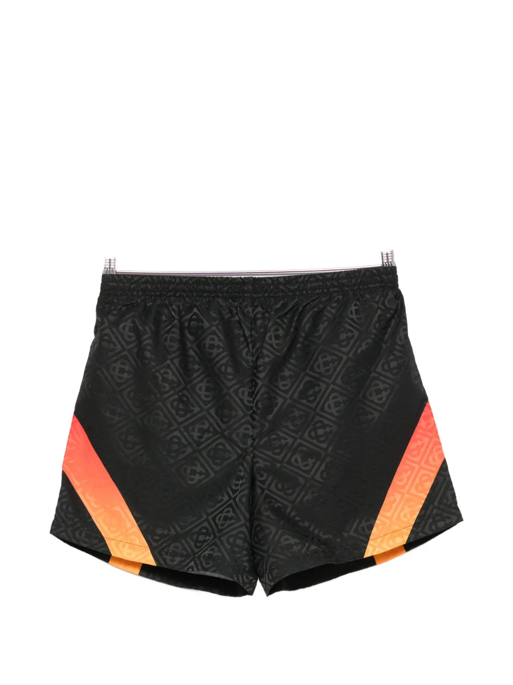 Casablanca monogram-jacquard swim shorts Zwart