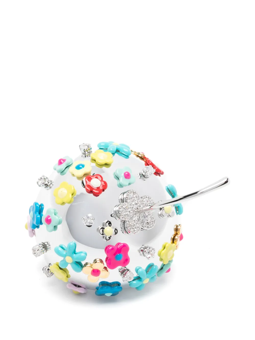 YVMIN floral-embellished apple-shaped ring
