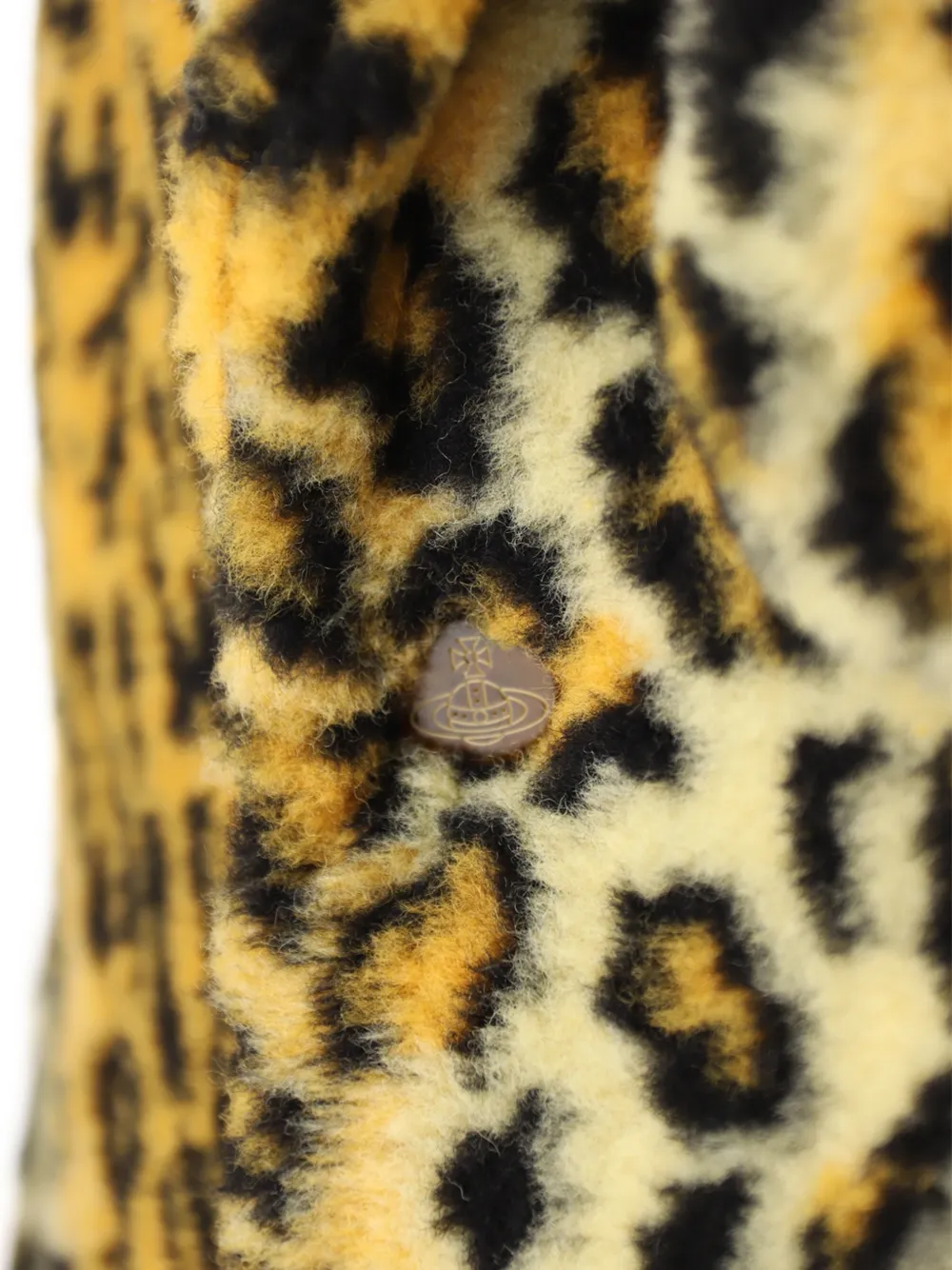 Vivienne Westwood Wittgenstein jas met luipaardprint Oranje