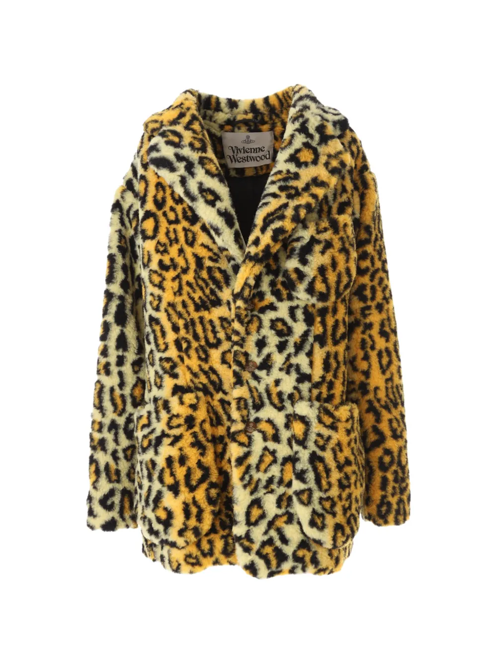 Vivienne Westwood Wittgenstein jas met luipaardprint Oranje