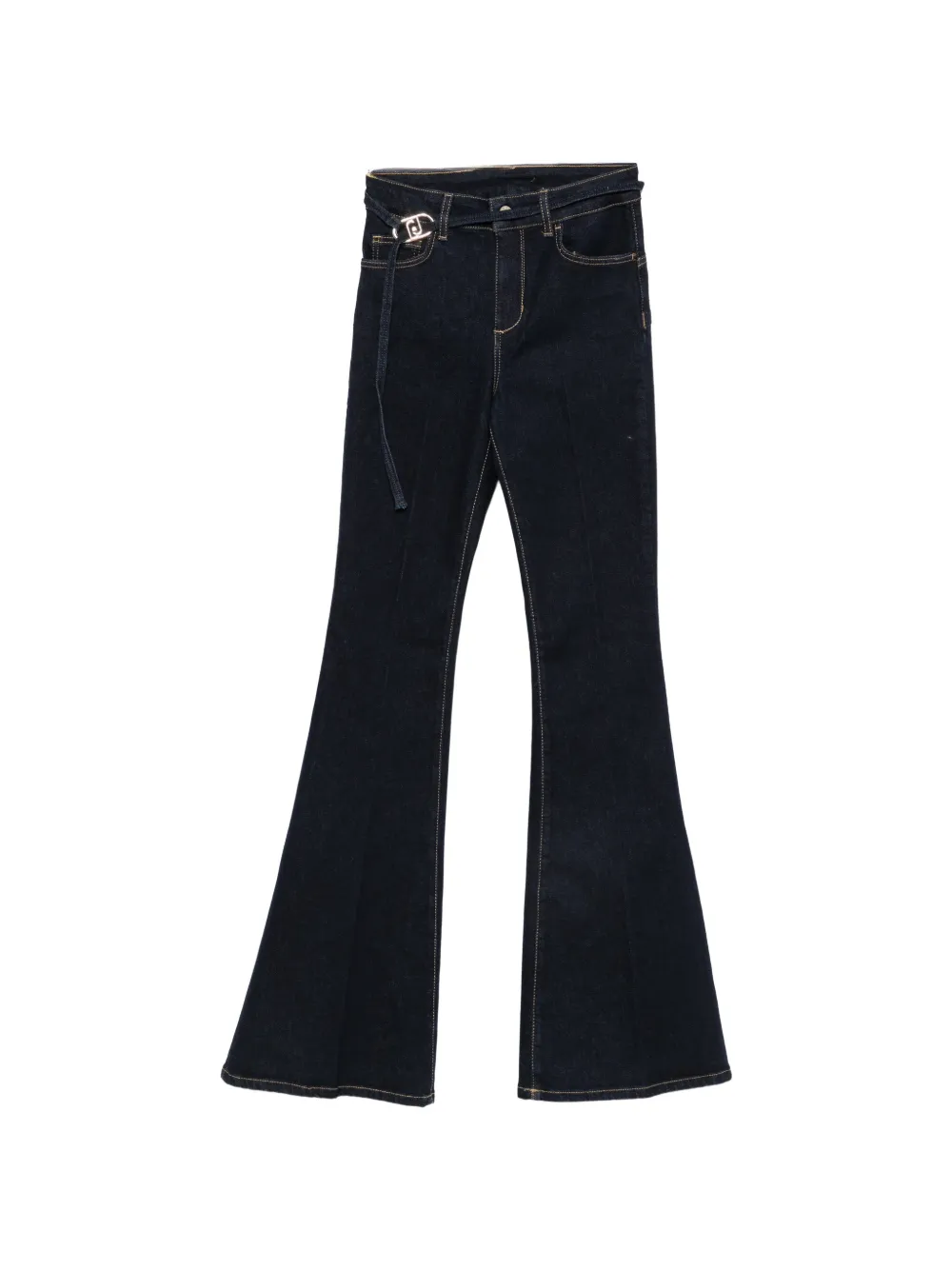 LIU JO Jeans svasati con cintura - Blu