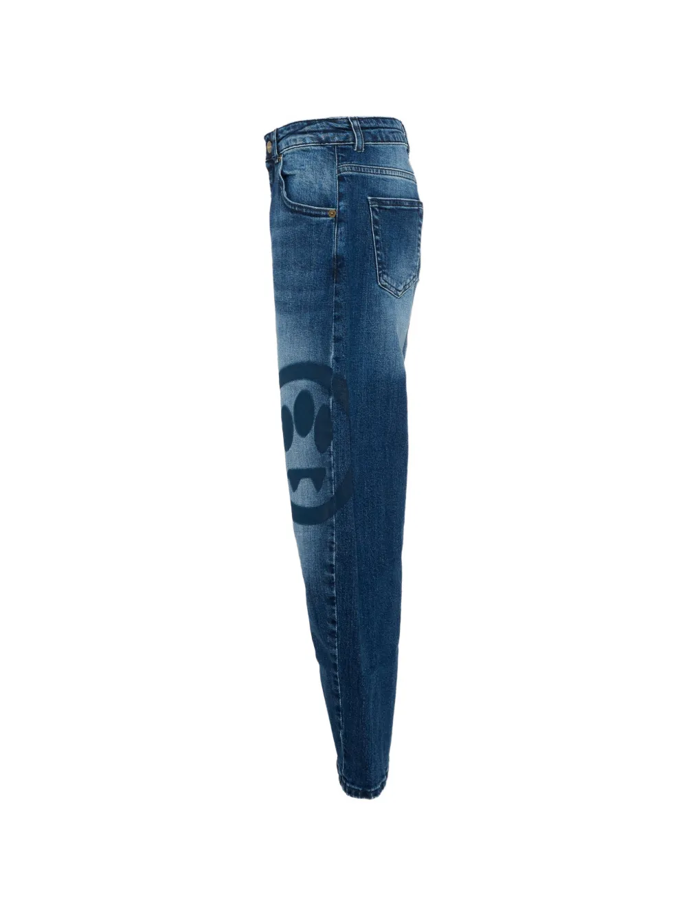 Barrow kids Jeans met logoprint Blauw